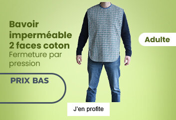 Prix bas bavoir imperméable coton