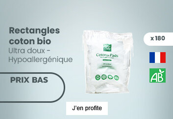Prix bas rectangles de coton Bio