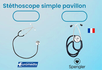 Prix bas Euromédis Stéthoscope simple ou double pavillon