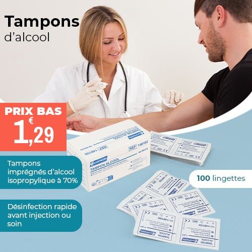 Prix bas Tampons alcool