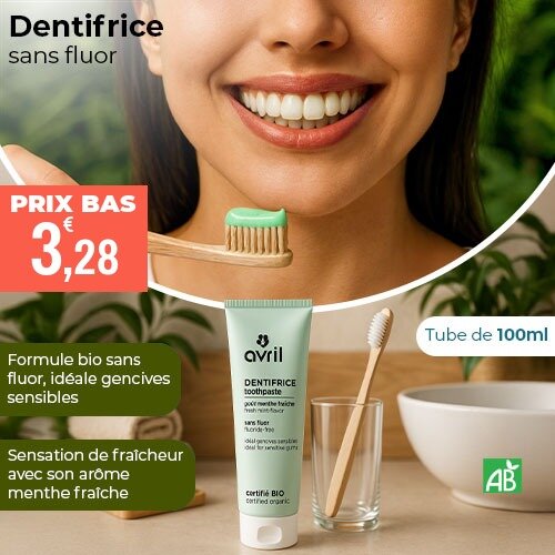 Prix bas Dentifrice bio menthe
