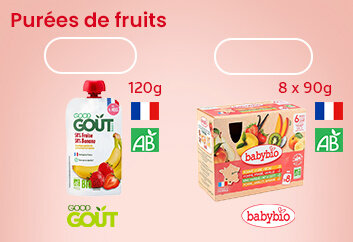 Prix bas Babybio gourdes fruits multi parfums bio