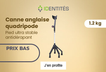 Prix bas Canne anglaise quadripode