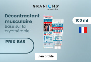 Prix bas gel anti douleur décontractant musculaire Granions