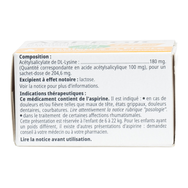 Aspégic 100 mg nourrisson sachet