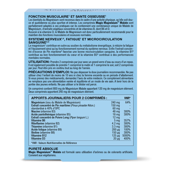 New Nordic Magic Magnesium Malate comprimés