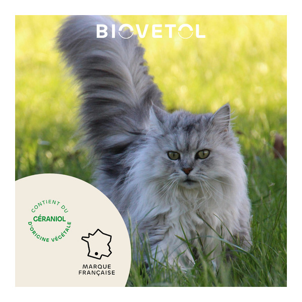 Collier anti puce chat Biovetol