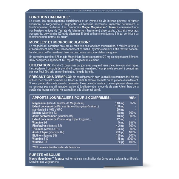 New Nordic Magic Magnésium Taurate 875 mg comprimés