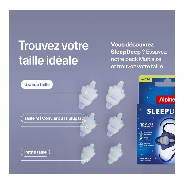 Alpine SleepDeep Bouchons d'oreille