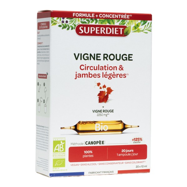 Super Diet Vigne rouge ampoule Bio