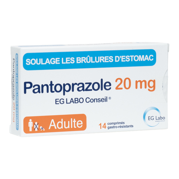 Pantoprazole 20 mg comprimé estomac