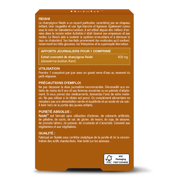 New Nordic Reishi 600 mg comprimés