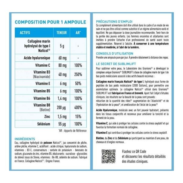 Granions Collagène+ Beauté SublimLift ampoules