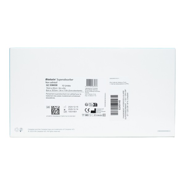 Biatain Pansement non adhésif Superabsorber