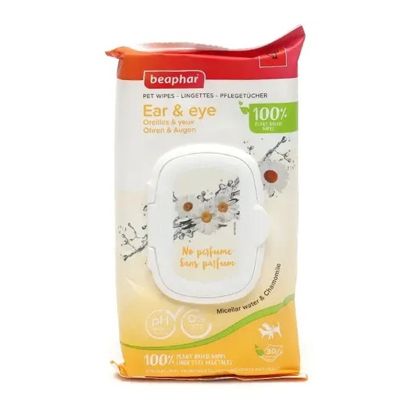 Beaphar Lingettes nettoyantes pour Chien et Chat