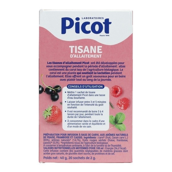 Picot tisane d'allaitement bio sachets