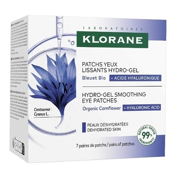 Klorane patch yeux lissant Hydro gel au bleuet Bio