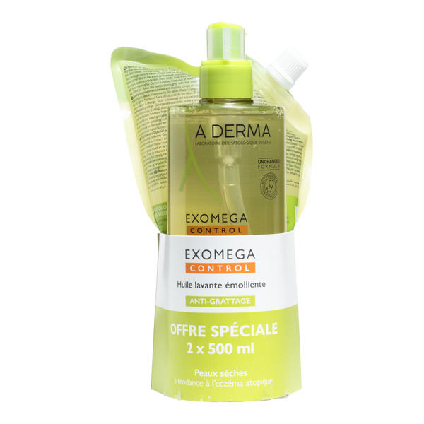 A Derma Exomega Control Huile lavante émolliente