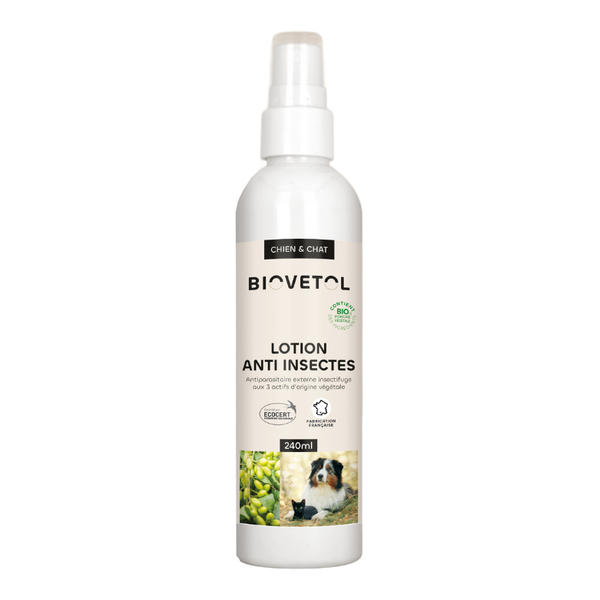 Lotion anti insectes chien chat Biovetol