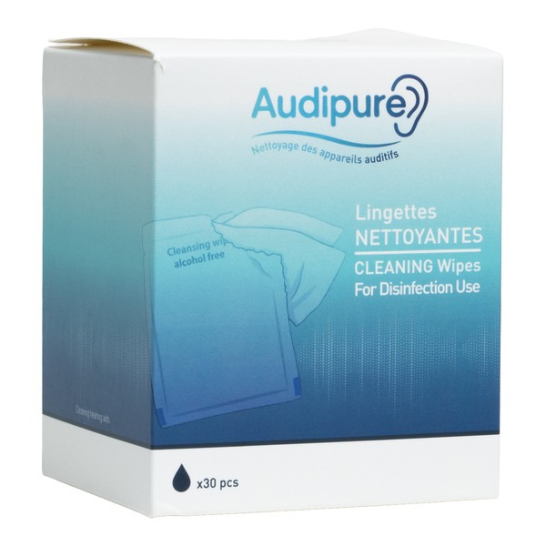 Lingettes nettoyantes pour appareil auditif
