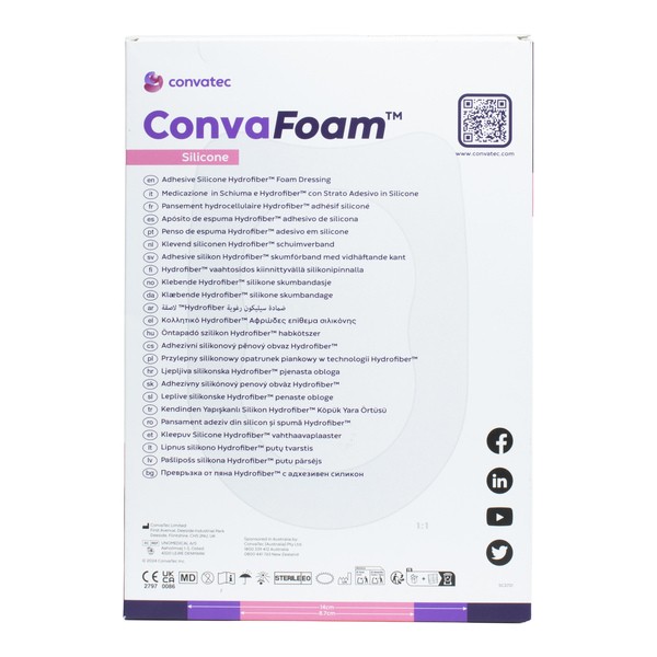 ConvaFoam pansement hydrocellulaire siliconé adhésif multisite