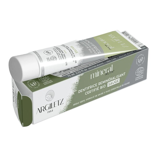Argiletz Dentifrice Argile verte Mineral Activ bio