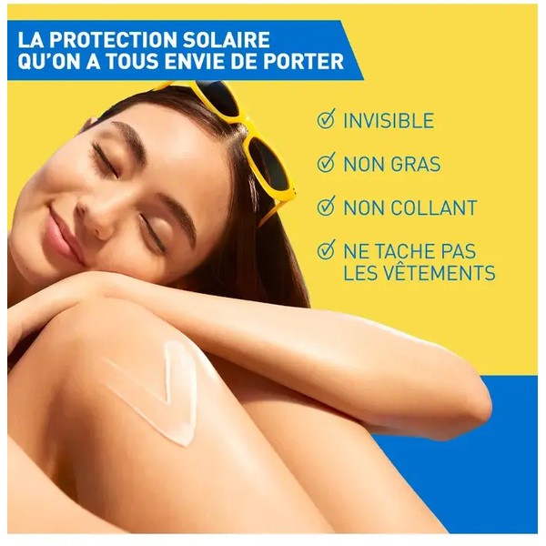Cerave Lait solaire invisible hydratant SPF 50+