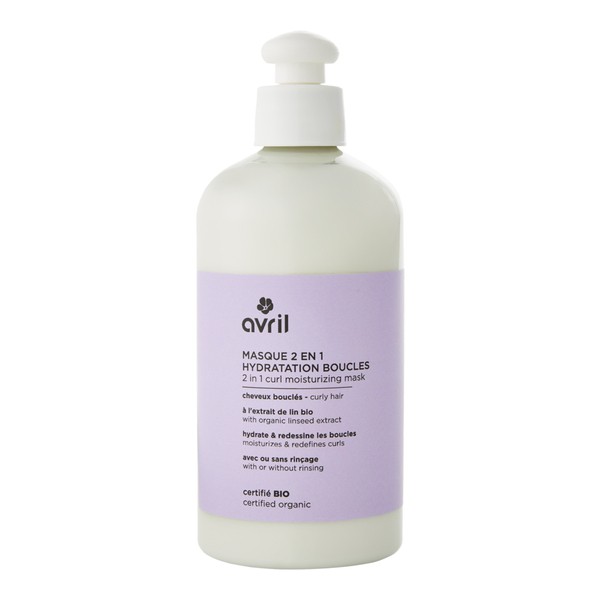 Avril Masque 2 en 1 Hydratation boucles bio