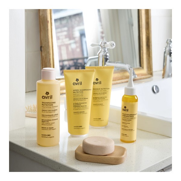 Avril Shampooing solide Nutrition cheveux secs et abîmés Bio
