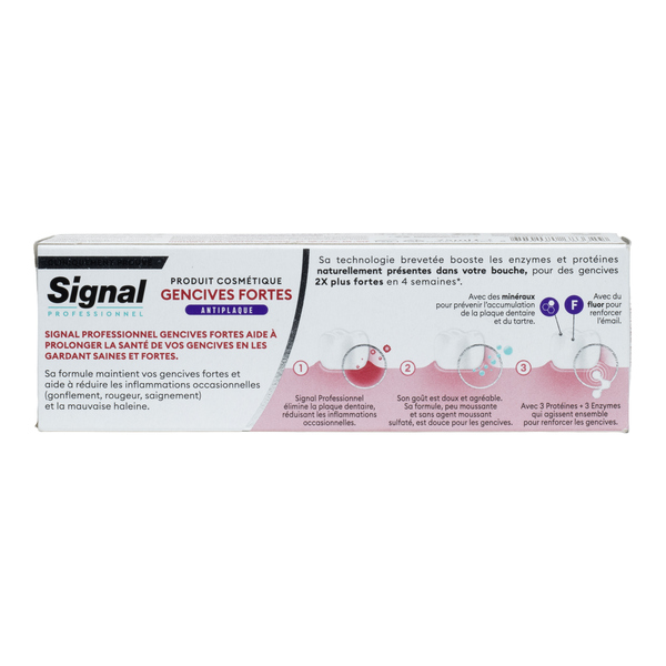 Signal dentifrice Gencives fortes anti plaque