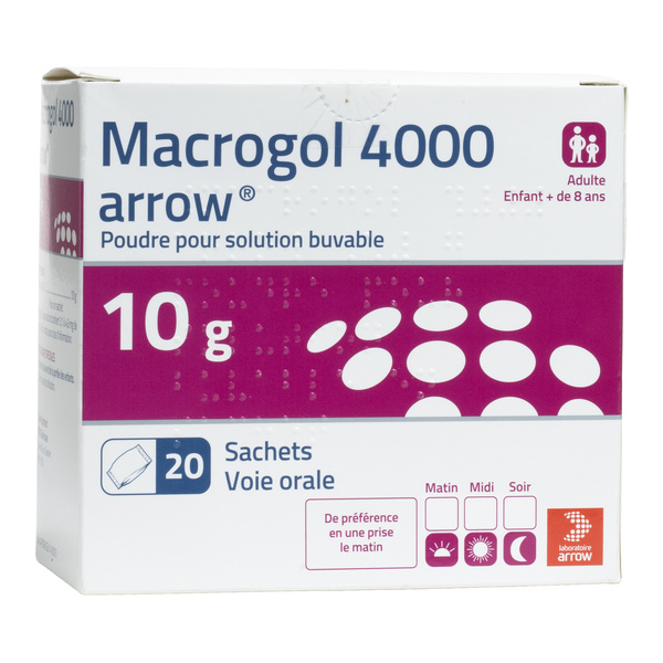 Macrogol 4000 sachet constipation