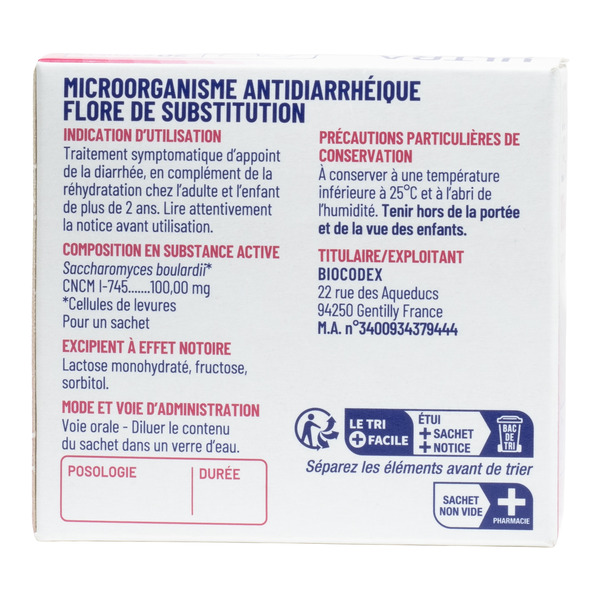 Ultra Levure 100 mg sachet nourrisson