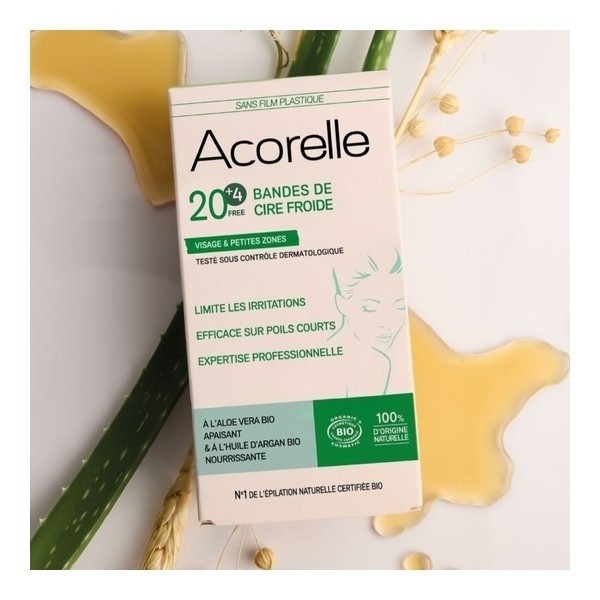 Acorelle bande cire froide Bio