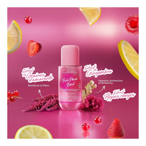 Les secrets de Loly Pink Power Bond spray réparateur