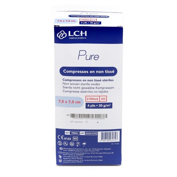 Compresses non tissées stériles LCH Pure
