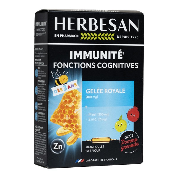 Herbesan Immunité Fonction cognitives ampoule