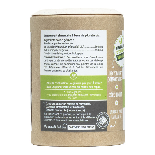 Nat et Form Ecoresponsable Piloselle bio gélules