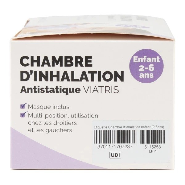 Chambre d'inhalation antistatique Viatris