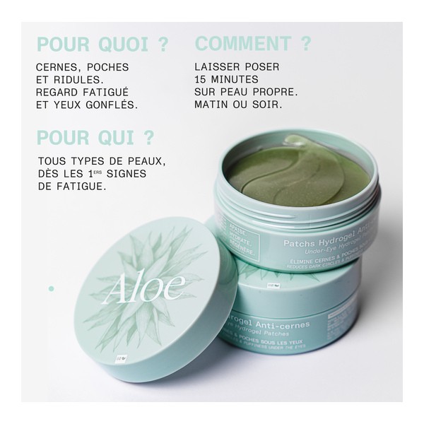 Aloe Paris Patchs Hydrogel anti cernes