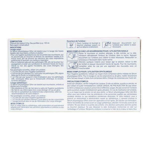 Gifrer Sérum physiologique
