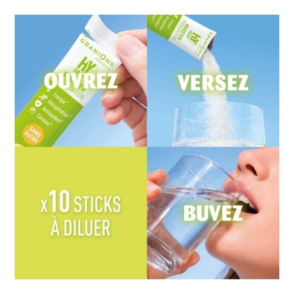 Granions Hydrop Booster d'hydratation stick