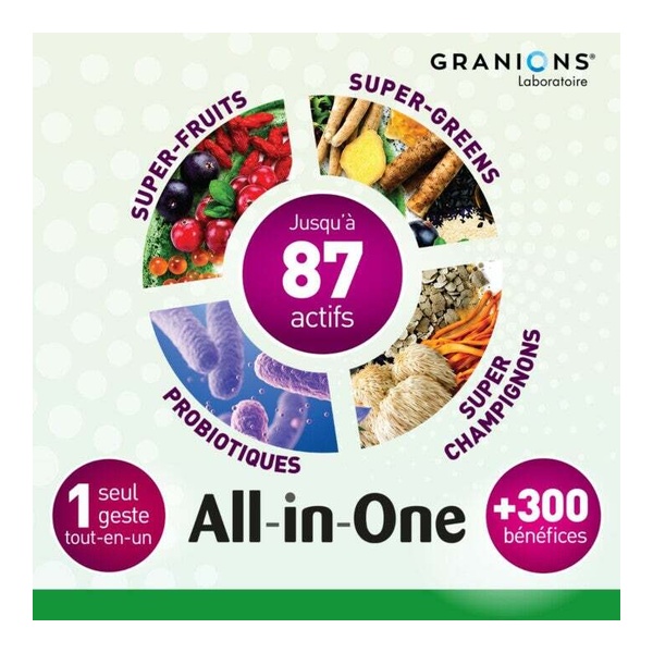 Granions All in One Green Mix Bien être et longévité poudre