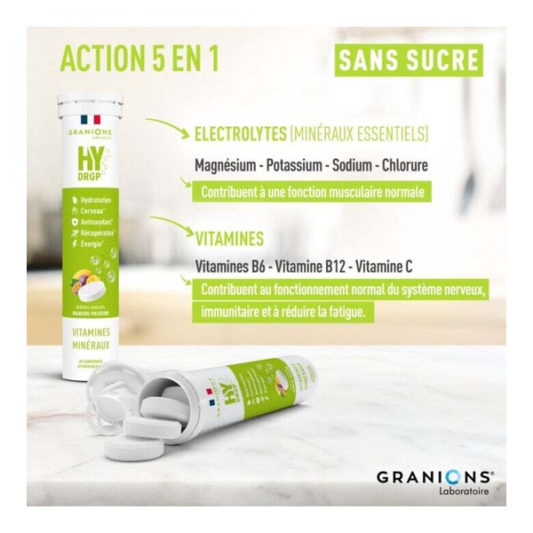 Granions Hydrop Vitamines et Minéraux comprimés