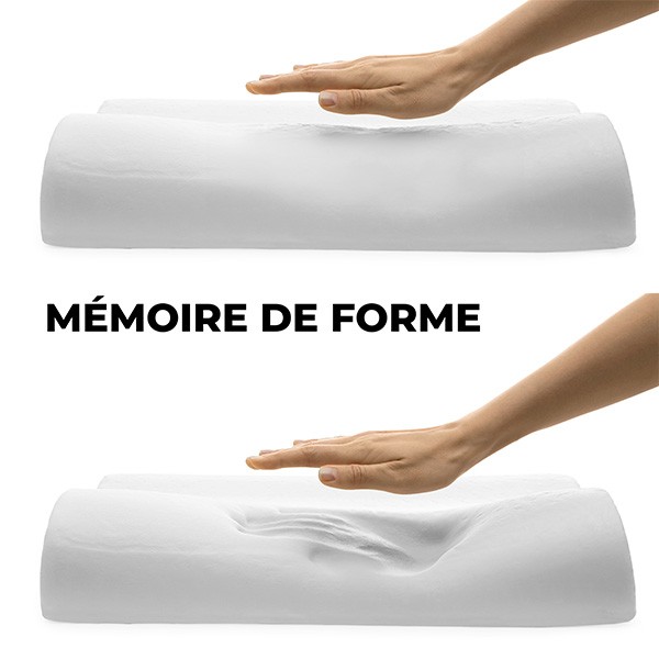 Oreiller ergonomique à mémoire de forme Euromedis