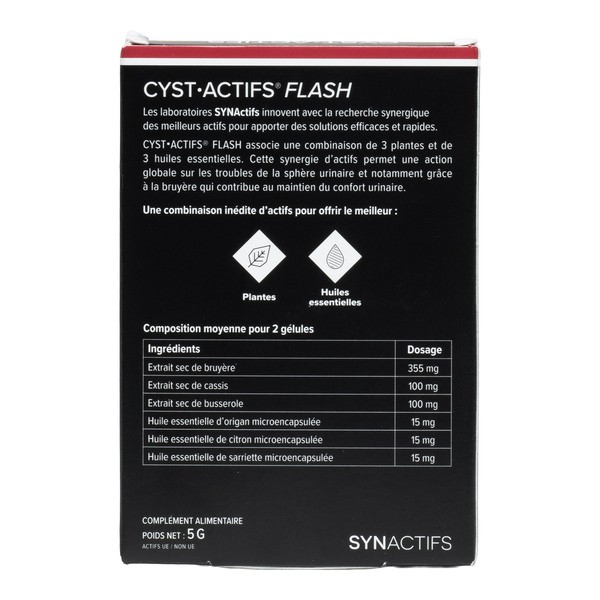Aragan Cyst Actifs Flash gélule