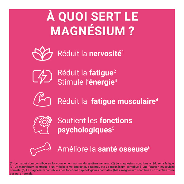 Mag 2 Nervosité Fatigue gummies Framboise