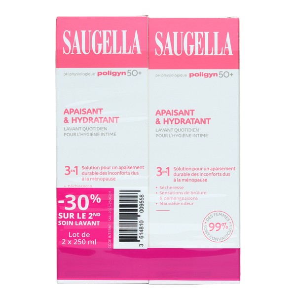 Saugella Poligyn 50+ Soin lavant intime Apaisant et Hydratant