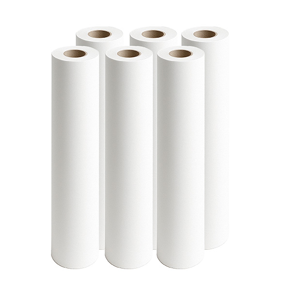 LCH Draps d'examen lisses blanc pur 67 cm x 38 cm