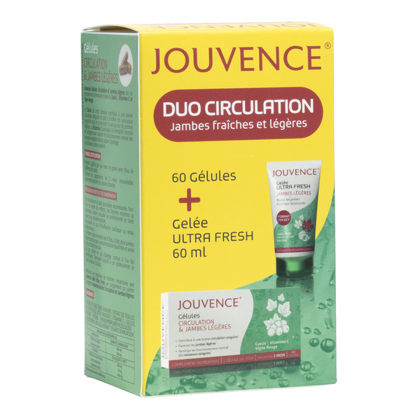 Jouvence Circulation et jambes légères gélules