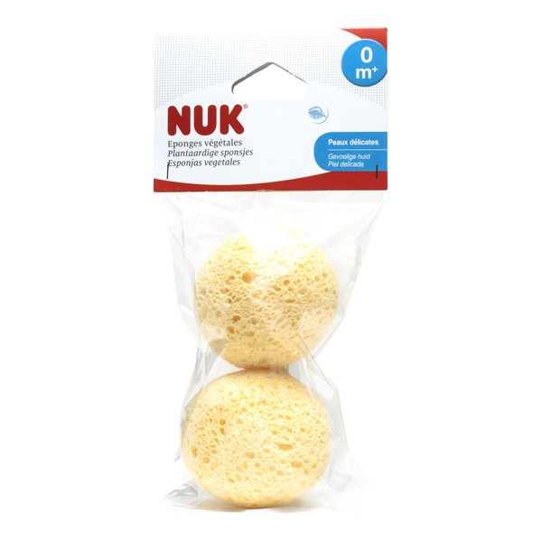 Nuk eponges végétales bébé x2